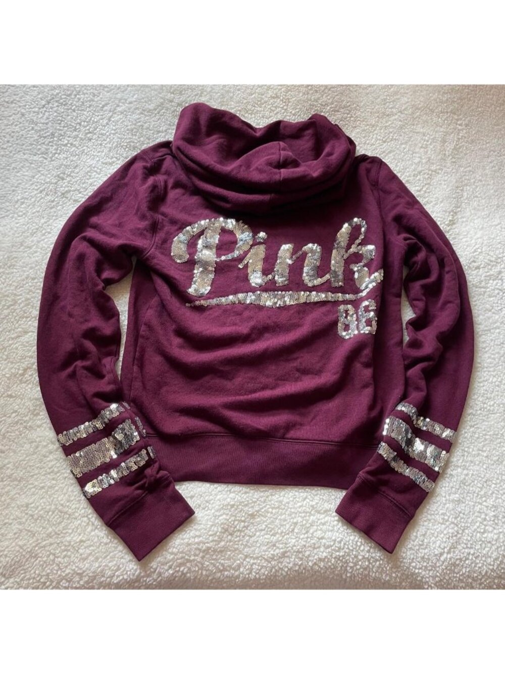 Victoria's Secret PINK burgundy hoodie